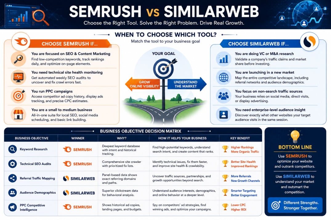 Semrush vs Similarweb