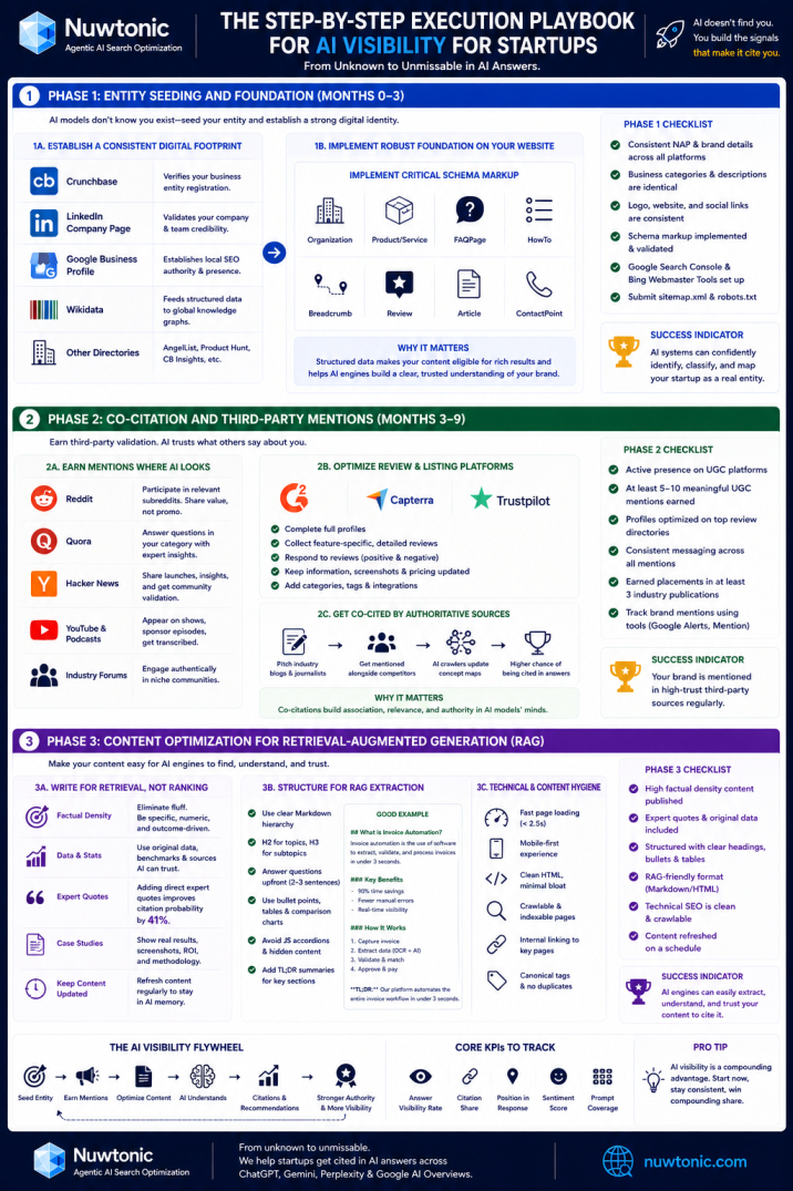 Step-by-Step Execution Playbook for AI Visibility for Startups