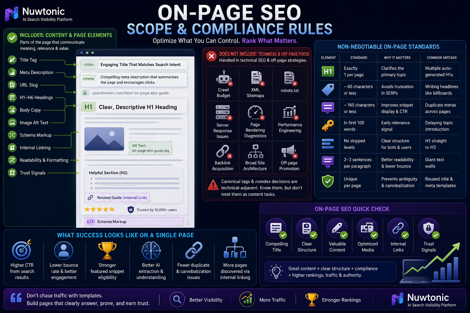 On-page SEO scope