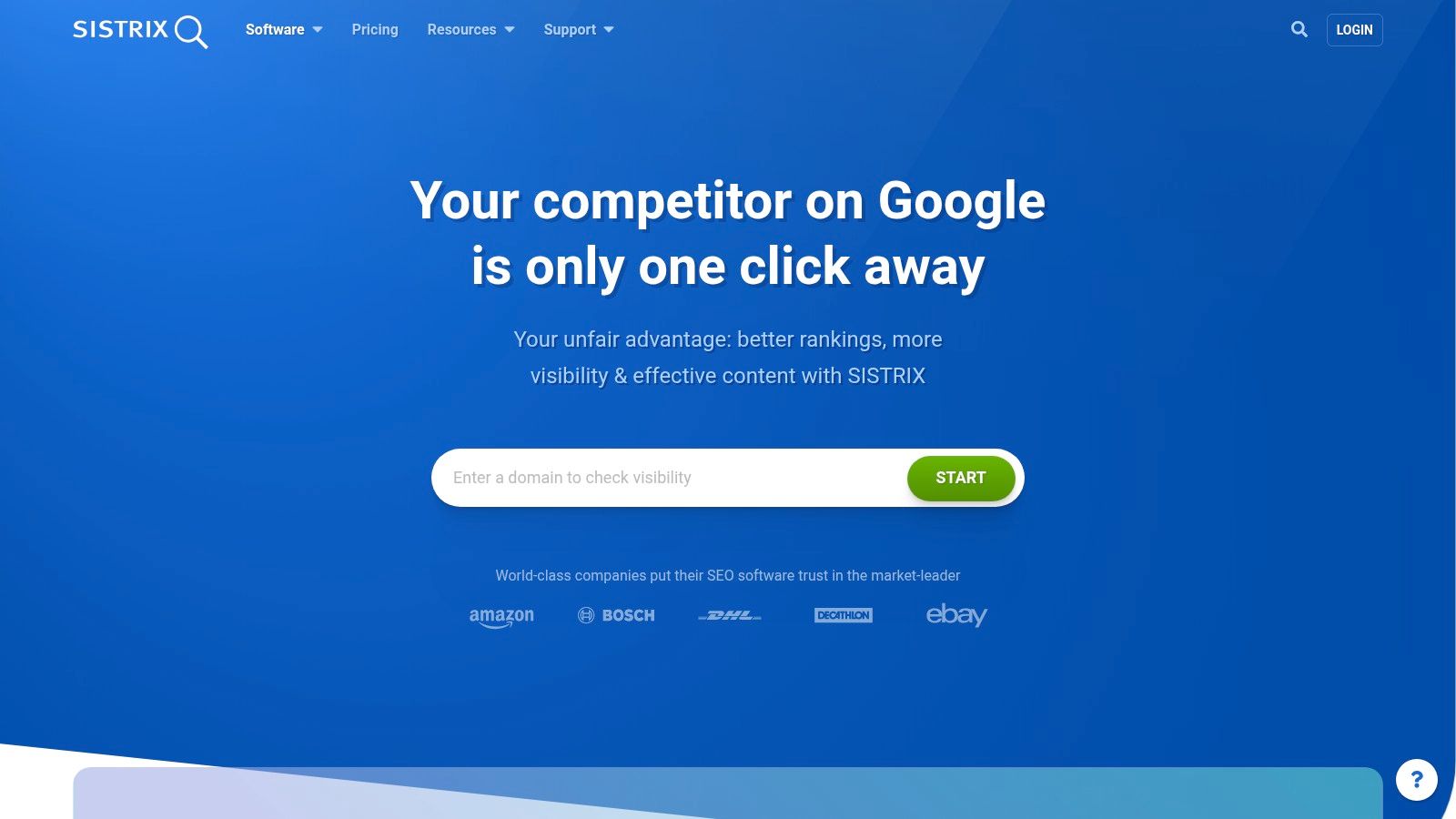 SISTRIX AI rank tracker SEO dashboard