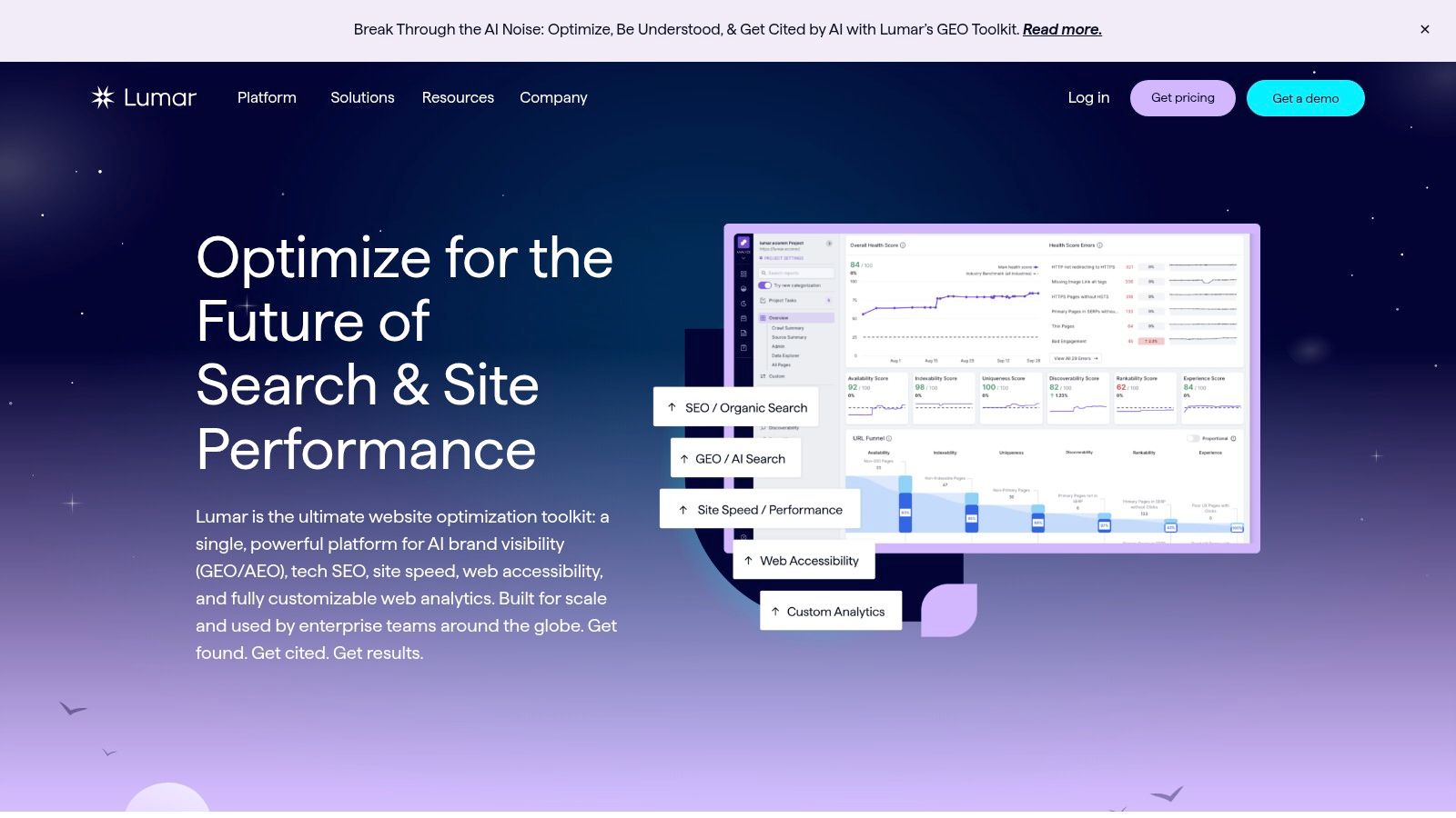 Lumar, GEO analytics module