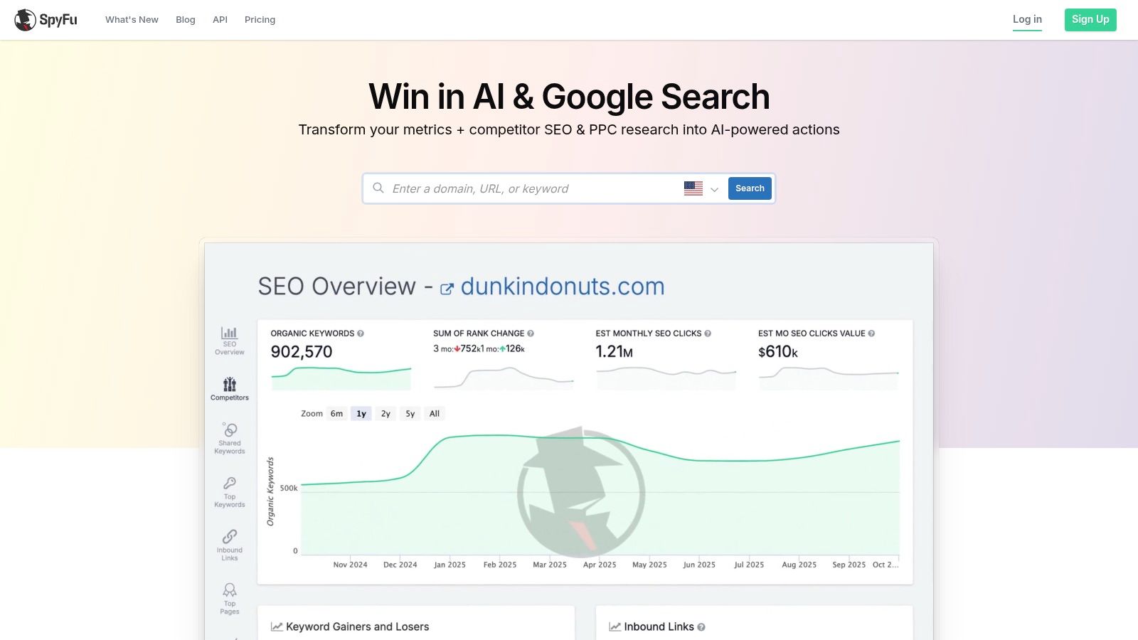 SpyFu, Kombat (SEO & PPC keyword gap)